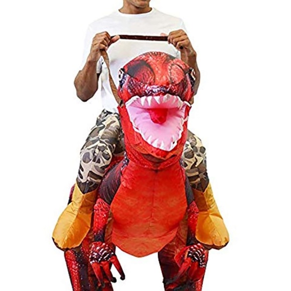 🌼💜💜Spooktacular Creations Inflatable Raptor Halloween Riding a Raptor - Picture 4 of 5